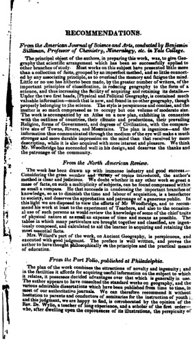 A system of universal geography on the principles of comparison and classification