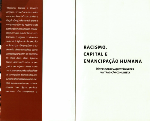 Racismo, capital e emancipação humana. Notas sobre a questão negra na tradição comunista