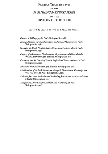 Fakes and Frauds: Varieties of Deception in Print and Manuscript