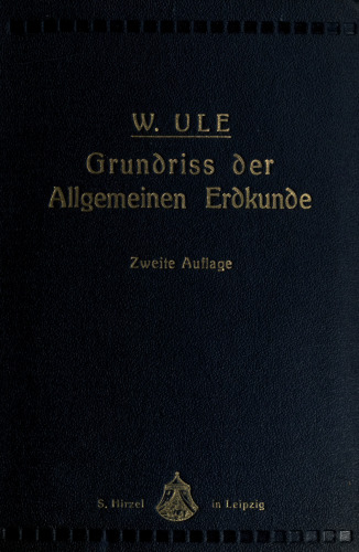 Grundriss der Allgemeinen Erdkunde