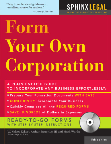 Form Your Own Corporation, Fifth Edition