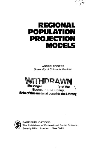 Matrix Analysis of Interregional Population Growth and Distribution