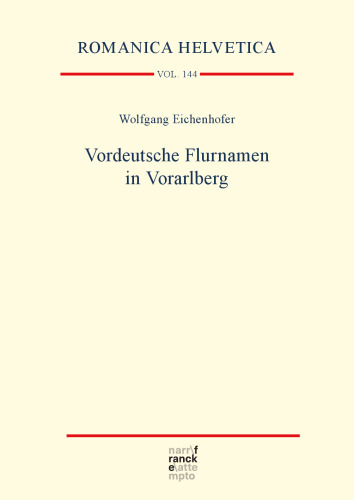 Vordeutsche Flurnamen in Vorarlberg