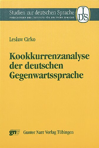 Kookkurrenzanalyse der deutschen Gegenwartssprache