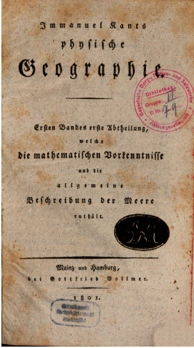 Die mathematischen Vorkenntnisse und die allgemeine Beschreibung der Meere