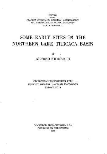 Some Early Sites in the Northern Lake Titicaca Basin