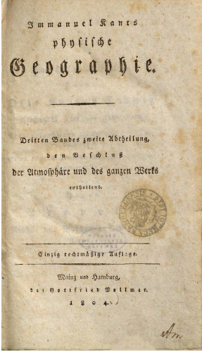 Beschluß [Beschluss] der Atmosphäre und des ganzen Werkes