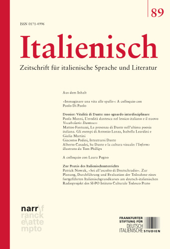 Italienisch Band 89 | 45. Jahrgang, Heft 1