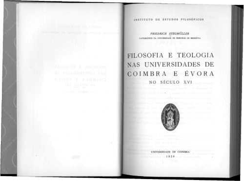 Filosofia e teologia nas universidades de Coimbra e Évora no século XVI