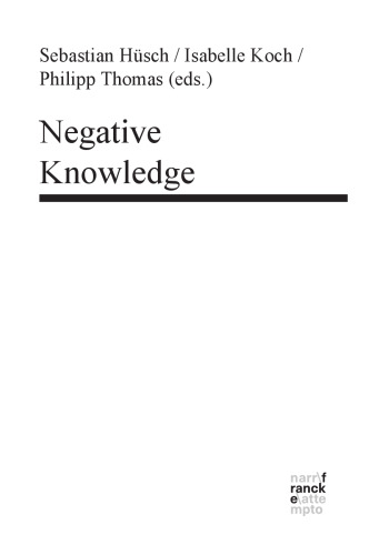 Negative Knowledge