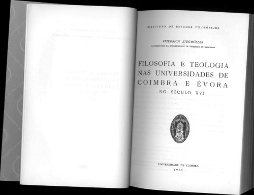 Filosofia e teologia nas universidades de Coimbra e Évora no século XVI