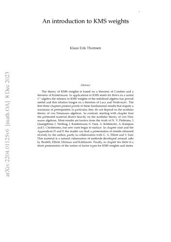 An Introduction to KMS Weights