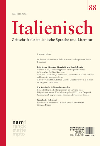 Italienisch. Band 88 (44. Jahrgang, Heft 2)