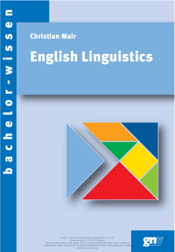 English Linguistics: An Introduction