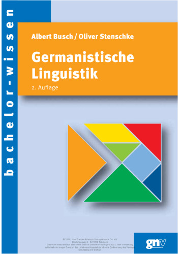 Germanistische Linguistik: Eine Einführung