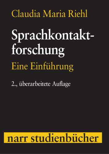 Sprachkontaktforschung. Eine Einführung