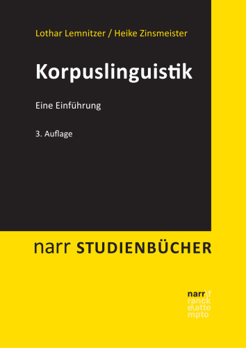 Korpuslinguistik: Eine Einführung