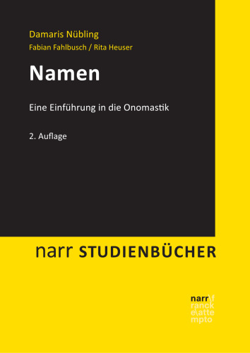 Namen: Eine Einführung in die Onomastik