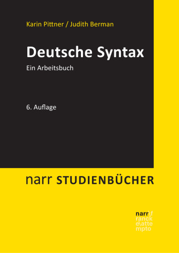 Deutsche Syntax: Ein Arbeitsbuch