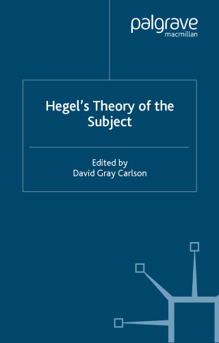 Hegel's Theory of the Subject