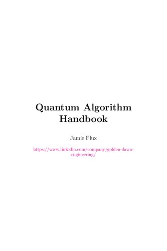 Quantum Algorithm Handbook