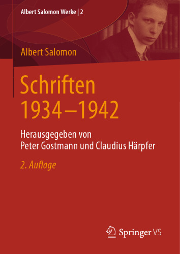 Schriften 1934 - 1942