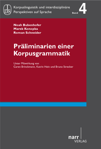 Präliminarien einer Korpusgrammatik