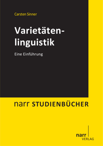 Varietätenlinguistik: Eine Einführung