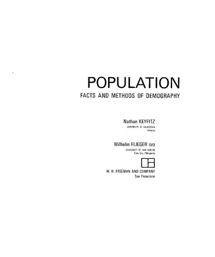 Population: facts and methods of demography