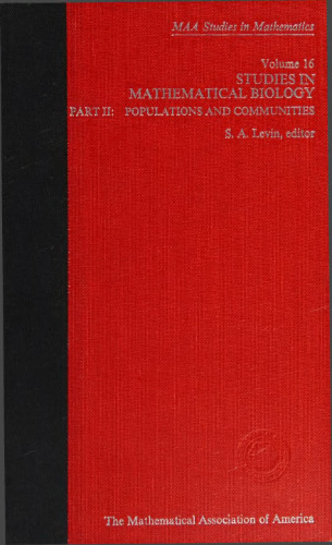 [Part II: Populations and Communities] Studies in Mathematical Biology