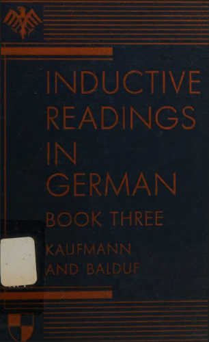 [Book III: Introduction to German Political and Cultural History] Inductive Readings in German