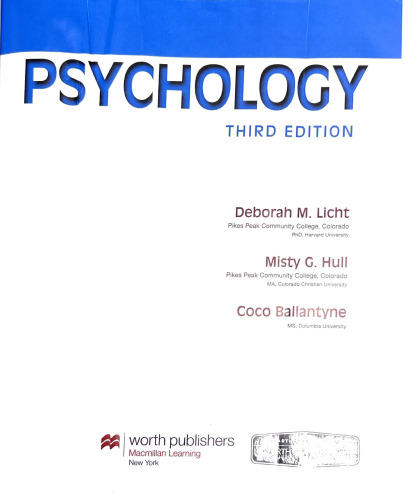 Scientific American: Pyschology 3rd Edition