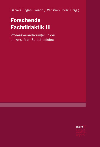 Forschende Fachdidaktik III: Prozessveränderungen in der universitären Sprachenlehre