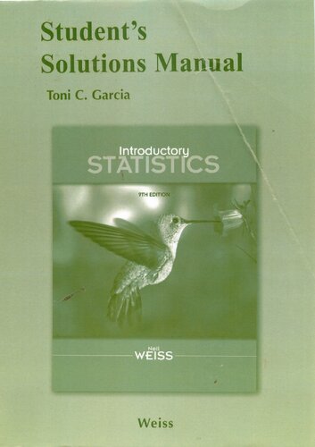 Student's Solutions Manual for Introductory Statistics, Ninth Edition
