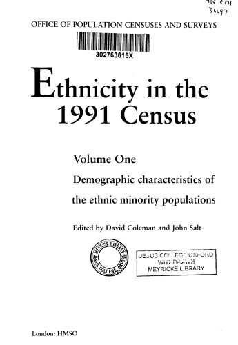 Ethnicity in the 1991 census