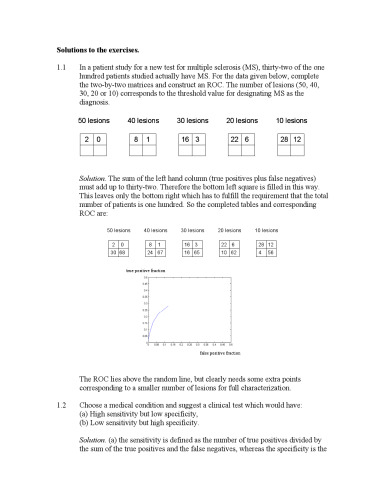 Introduction to Medical Imaging: Physics, Engineering and Clinical Applications — Solutions Manual