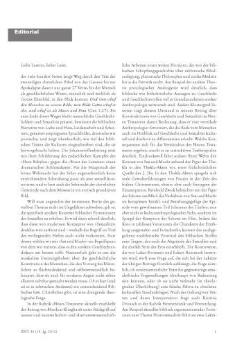 Zeitschrift für Neues Testament (ZNT). Heft 30