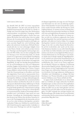 Zeitschrift für Neues Testament (ZNT). Heft 32