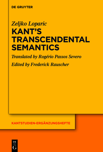 Kant’s Transcendental Semantics