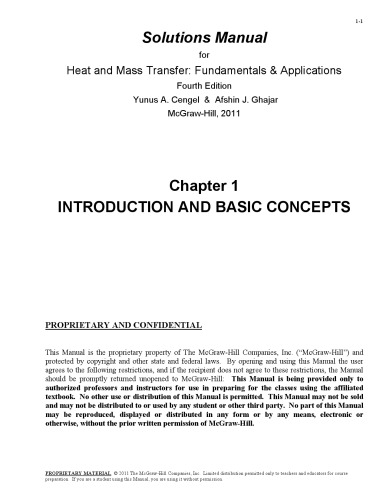 Heat and Mass Transfer. Fundamentals and Applications