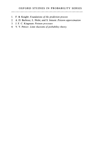 Limit Theorems of Probability Theory