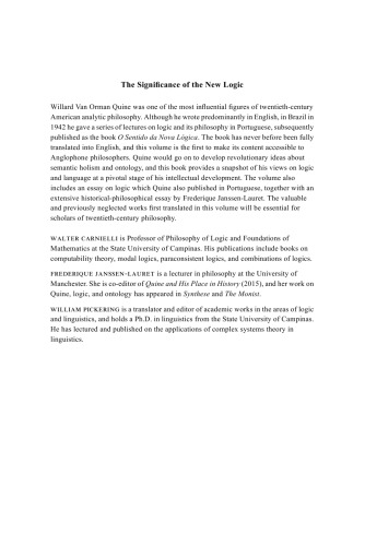 The Significance of the New Logic