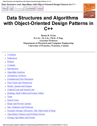 Data Structures and Algorithms: With Object-Oriented Design Patterns in C++