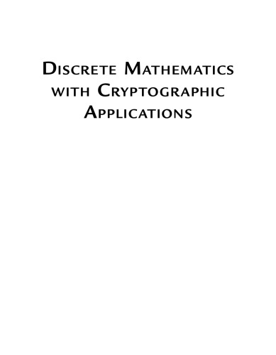 Discrete Mathematics with Cryptographic Applications: A Self-Teaching Introduction