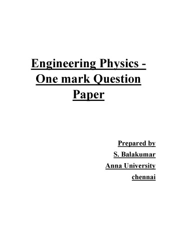 Engineering Physics
