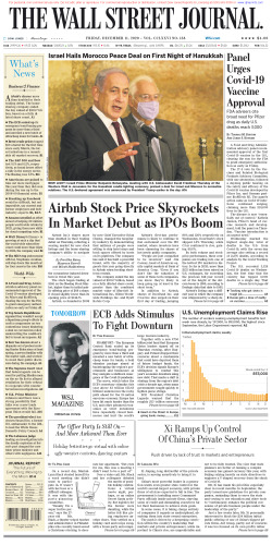 Wall Street Journal Friday December 11, 2020