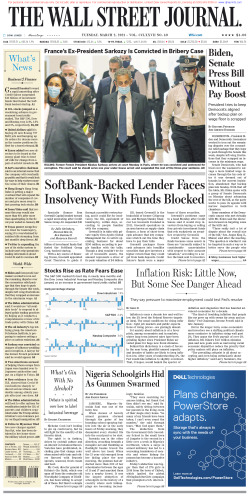Wall Street Journal Tuesday March 2, 2021