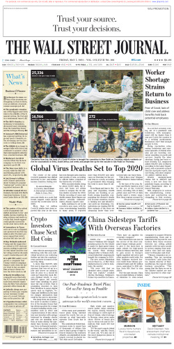 Wall Street Journal Friday May 7, 2021