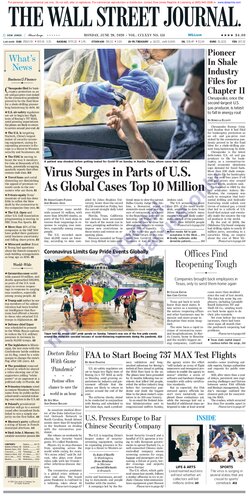 Wall Street Journal Monday June 29, 2020