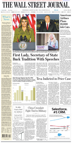 Wall Street Journal Wednesday August 26, 2020